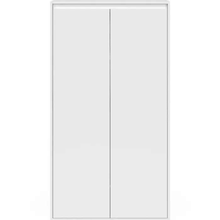 Meuble sous pente blanc avec rangement