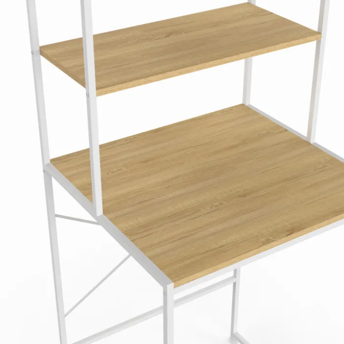 Meuble étagère blanc machine à laver