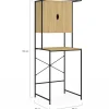 Meuble étagère de rangement machine à laver avec placards