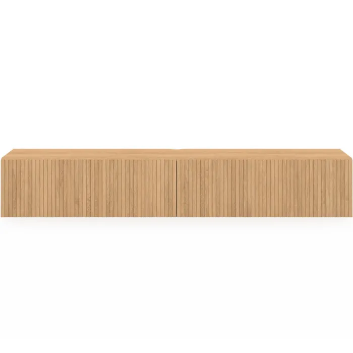 Meuble Télé suspendu 180 cm bois coloris chêne