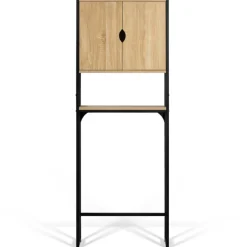 Meuble toilette industriel bois et métal