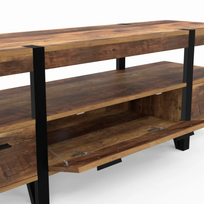 Meuble TV 140cm avec rangements