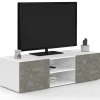 Meuble TV effet béton
