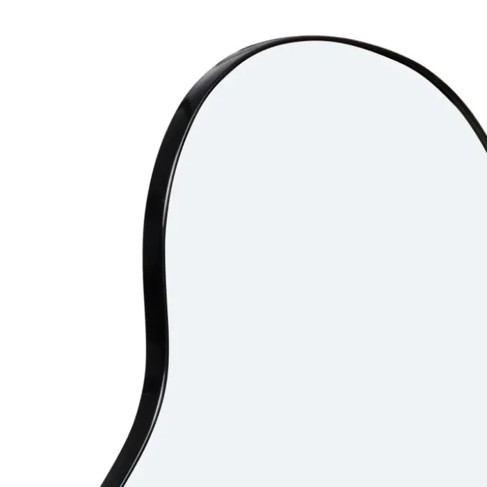 Miroir organique contour noir 45 x 100 cm