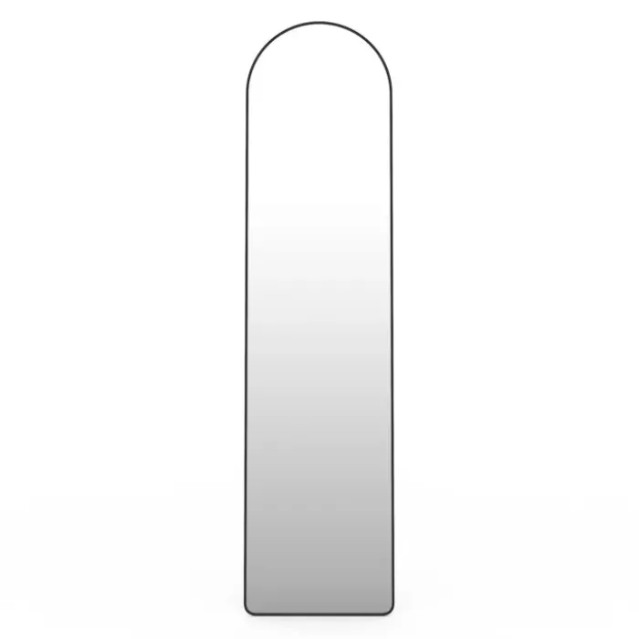 Miroir sur pied contour noir 160 x 40 cm