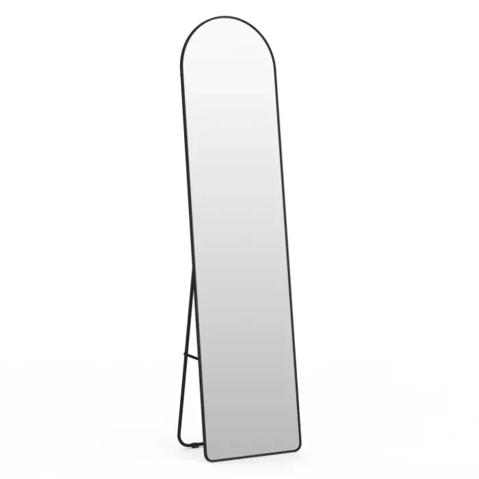 Miroir sur pied contour noir 160 x 40 cm