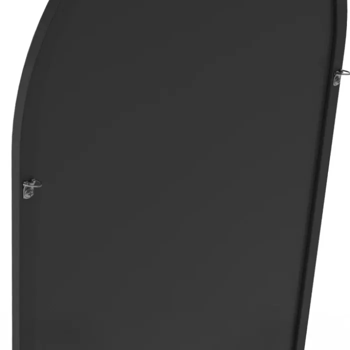 Miroir sur pied contour noir 160 x 40 cm