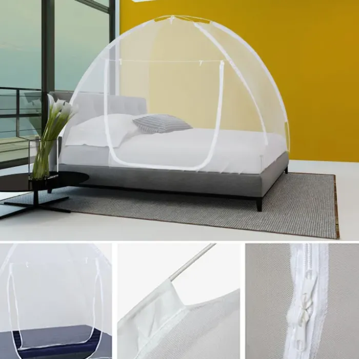 Moustiquaire lit dôme pop-up 195x150 cm