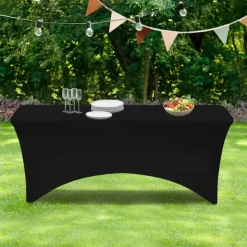 Nappe rectangulaire extensible noire