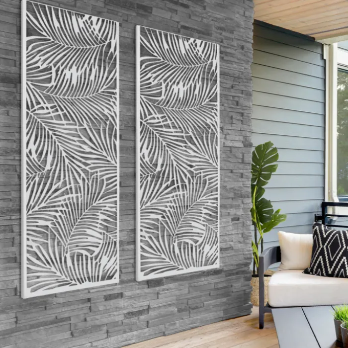 Panneau décoratif universel 150 x 50 CM PALM gris clair