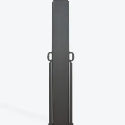 Paravent double rétractable 180 x 800 cm gris anthracite