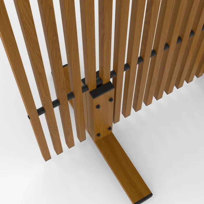 Paravent extérieur ajouré claustra décoratif extérieur 80 x 150 cm effet bois