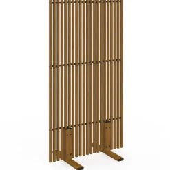Paravent extérieur ajouré claustra décoratif extérieur 80 x 150 cm effet bois