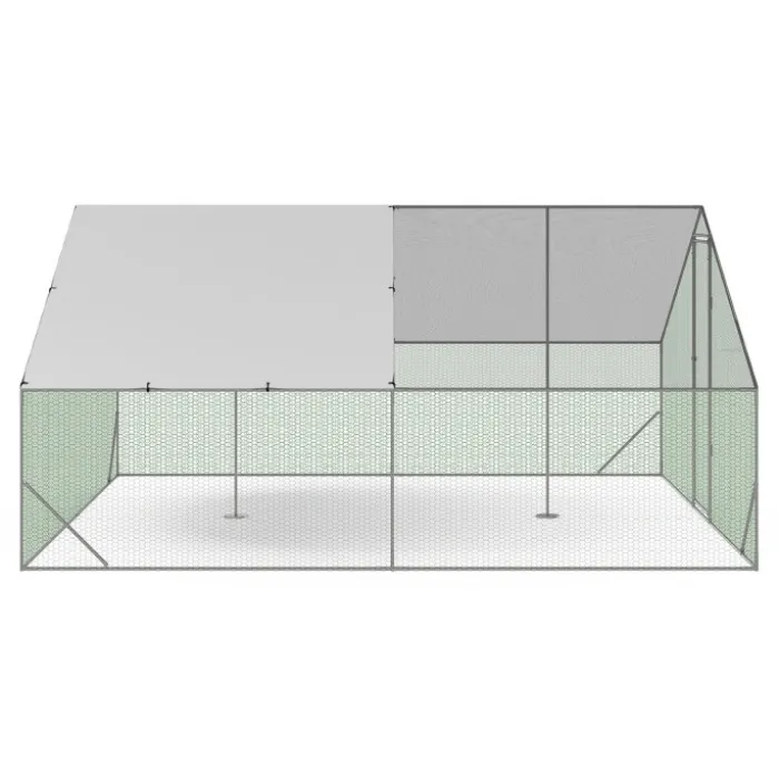 Parc à poules grillagé 16 m²