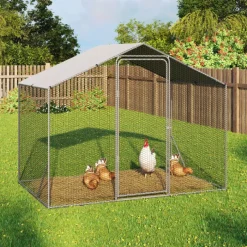 Parc à poules grillagé 3 m²