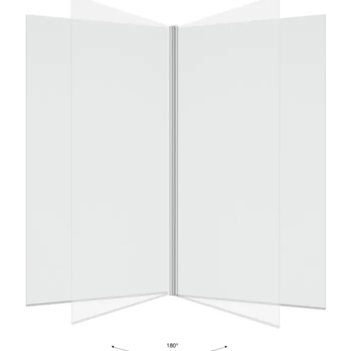 Paroi de baignoire pivotante 1 volet 70x120 cm