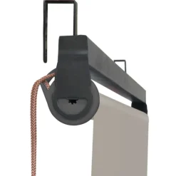 Pergola acier lames orientables 3x4m avec 4 stores taupe