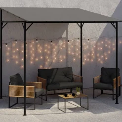 Pergola adossée - Tonelle de jardin 2.3 x 2.4 M