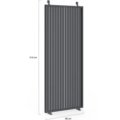 Pergola édition collector persiennes verticales toit rétractable 3x4 M 4 pans modulables gris anthracite