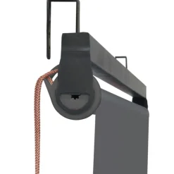 Pergola lames orientables et stores gris anthracite