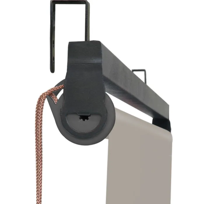 Pergola toit rétractable taupe et stores enrouleurs