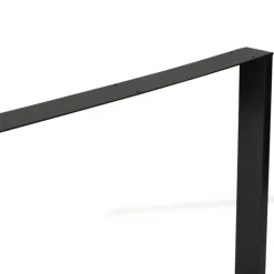 Pieds de table carrés en métal noir design industriel