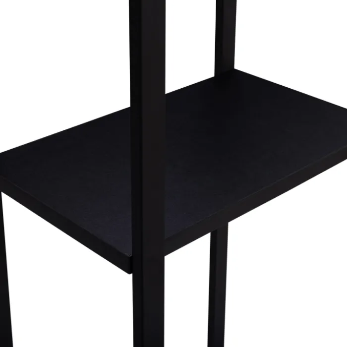 Porte bûches vertical intérieur 170 cm en métal noir