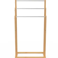 Porte serviettes en bambou 3 niveaux