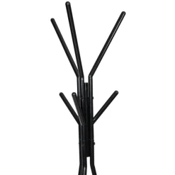 Porte-manteau bois métal design avec plateaux