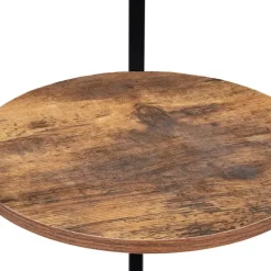 Porte-manteau industriel sur pied avec étagères