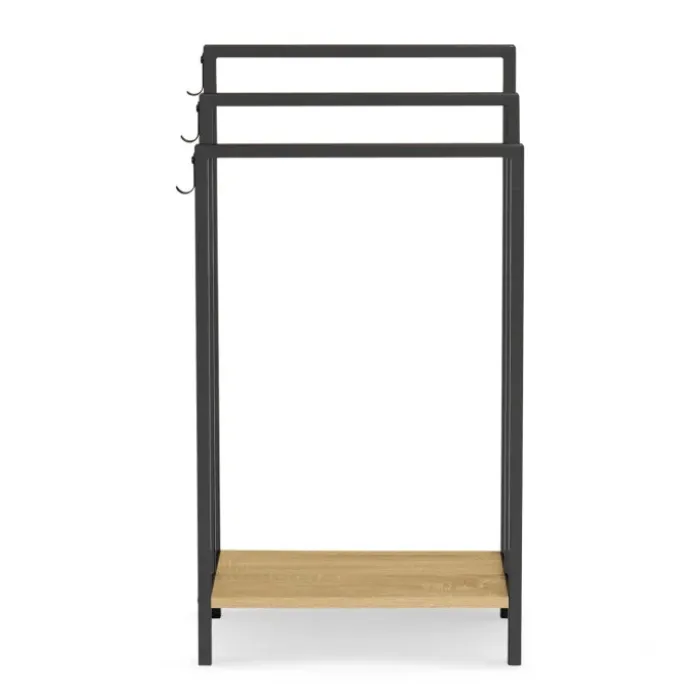 Porte-serviettes design industriel avec une étagère
