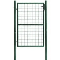 Portillon vert jardin en acier 105 x 125 cm