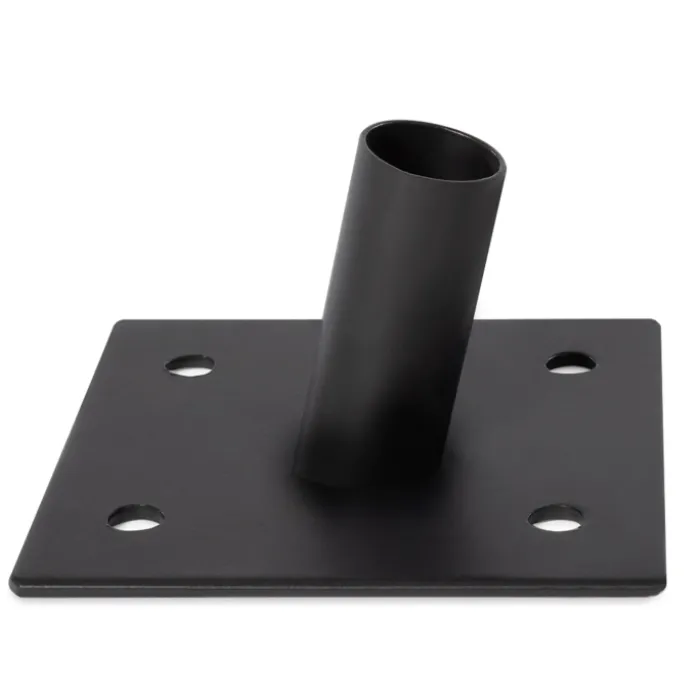 Poteau pour toile ombrage en acier noir 220 cm