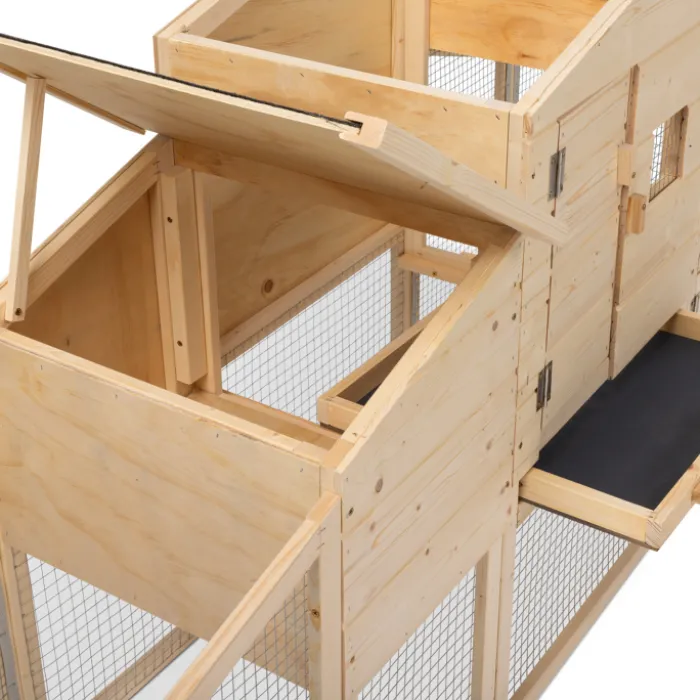 Poulailler XXL en bois avec pondoir