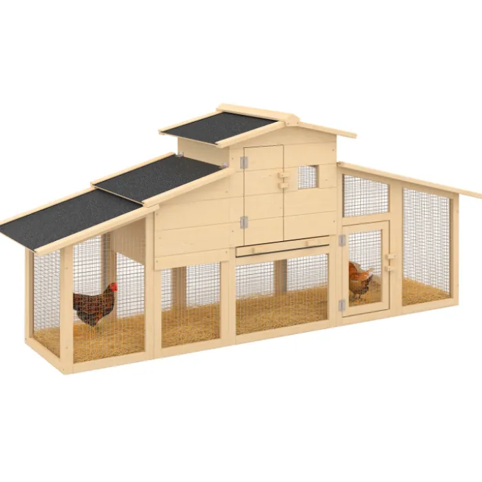 Poulailler XXL en bois avec pondoir