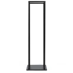 Range bûche intérieur vertical en acier noir