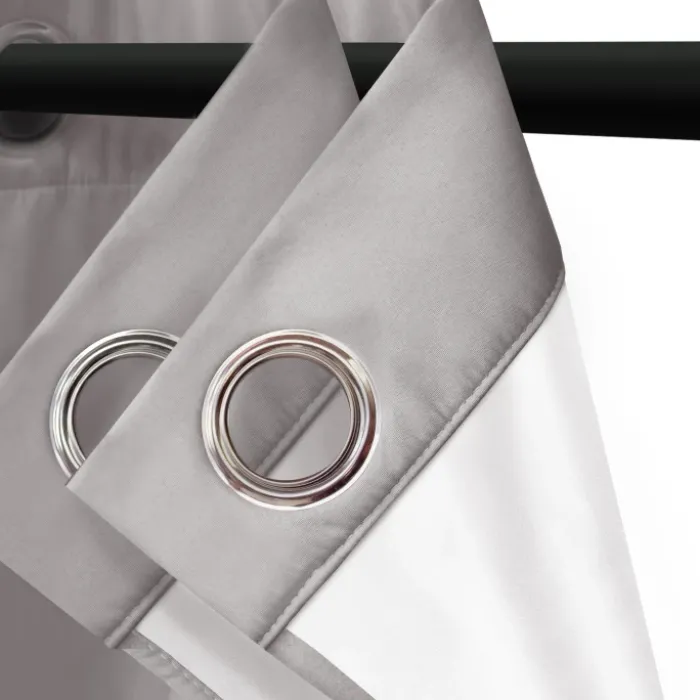 Rideaux occultants thermiques gris clair