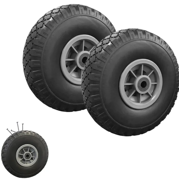 Roues increvables 250 mm pour brouette, diable, chariot