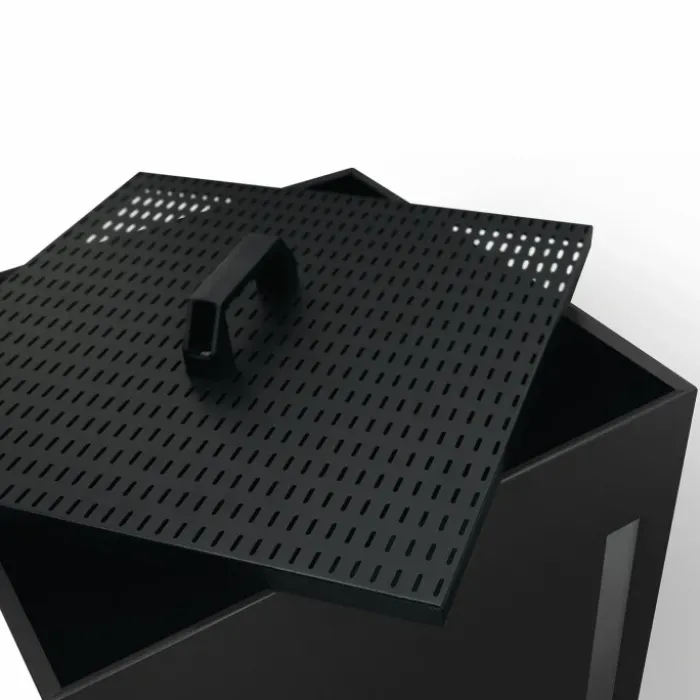 Réservoir à granulés rangement à pellets intérieur 55 kg avec jauge transparente