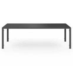 Salon de jardin 10 places chaises empilables terracotta table 240 cm