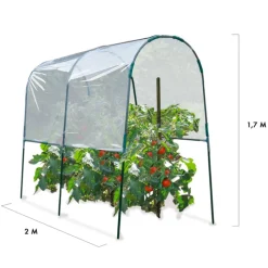 Serre à tomates de 2m de longueur