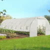 Serre de jardin blanche 24m² 8x3 M