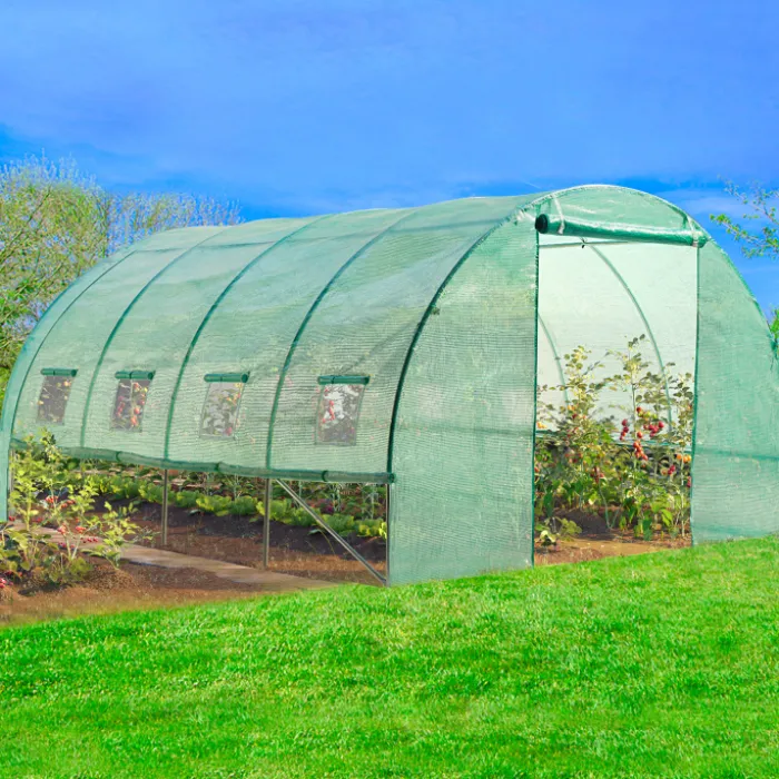 Serre de jardin verte 12 m² 4x3 m