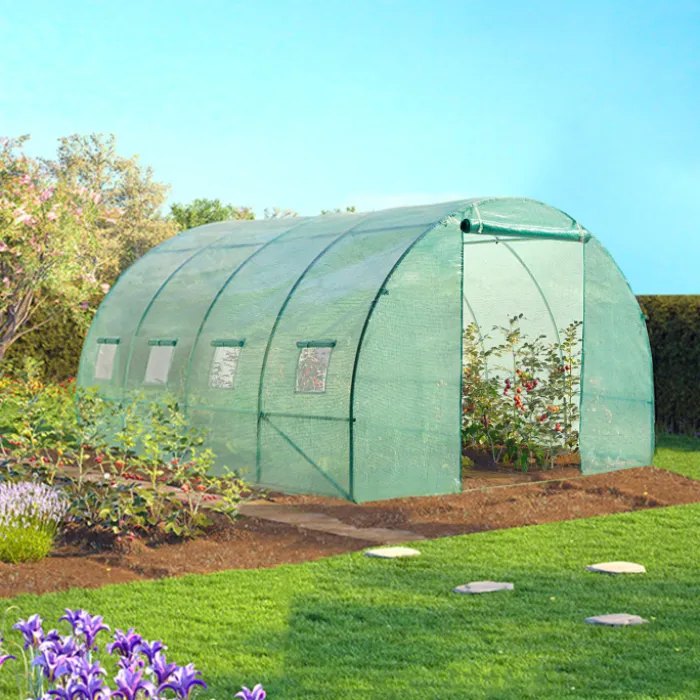 Serre de jardin verte 12 m² 4x3 m
