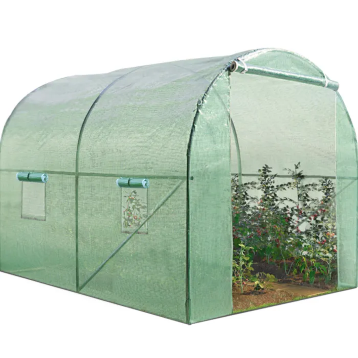 Serre de jardin verte 6 m² 3 x 2 m