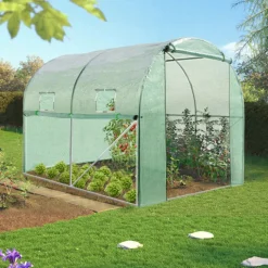 Serre de jardin verte 6m² avec 2 fenêtres