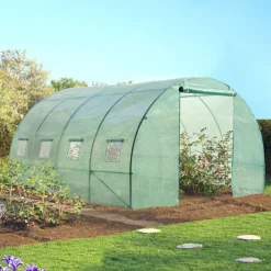Serre de jardin verte 12m² 3x4m