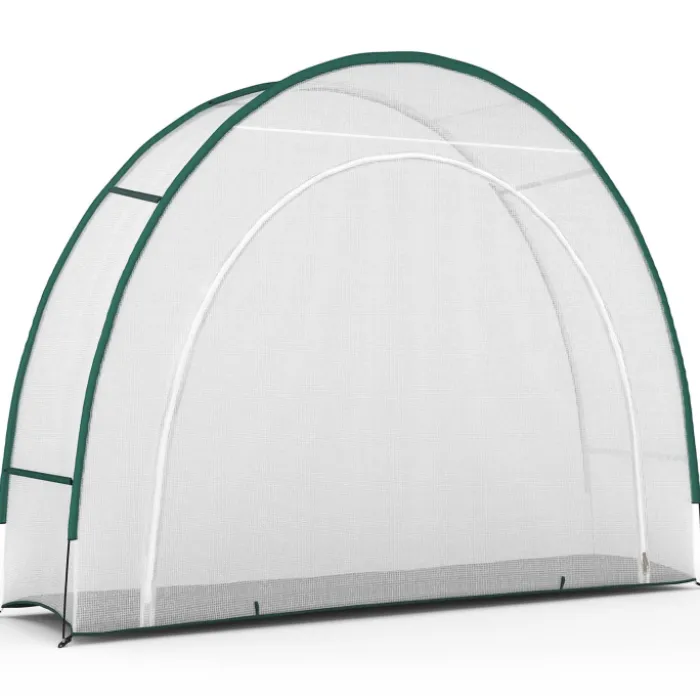 Serre d'hivernage balcon et terrasse 300x80x220 cm en demi lune