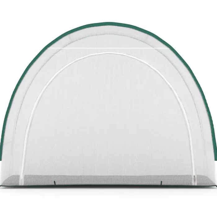 Serre d'hivernage balcon et terrasse 300x80x220 cm en demi lune