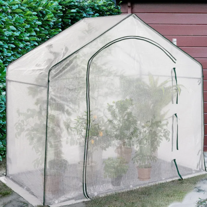 Serre d'hivernage forme de maison pour balcon et terrasse